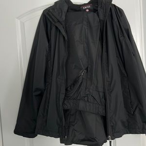 Ladies rain suit. Pants and jacket.